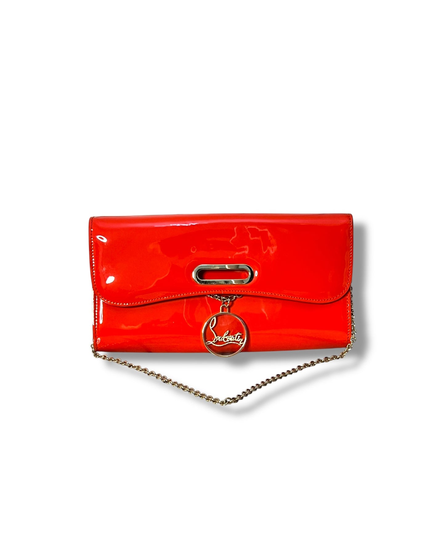 Christian Louboutin Riviera Clutch – Red Patent Calf