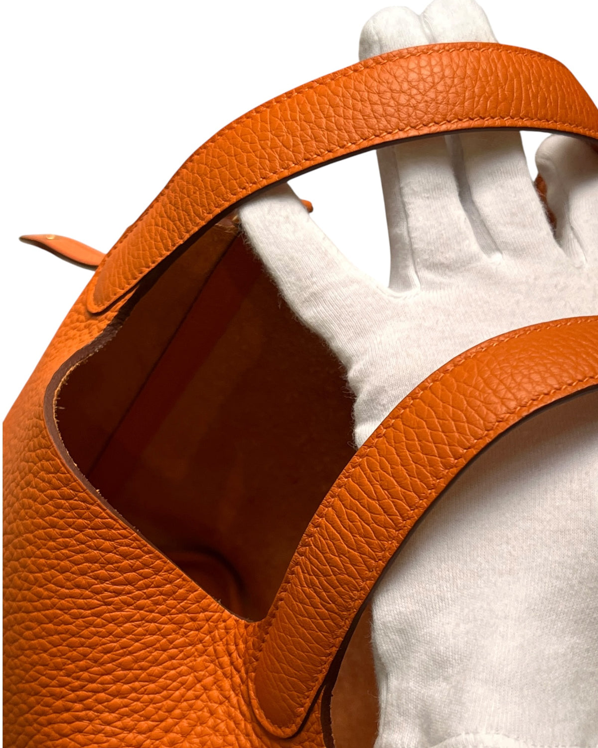 Hermès Picotin 18 Orange H Taurillon Clemence Gold Hardware