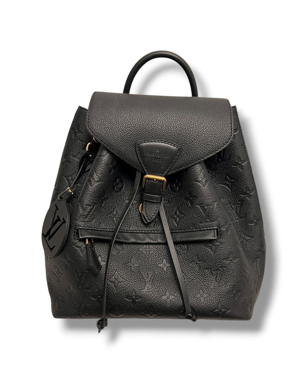 Louis Vuitton Montsouris Backpack – Black Monogram Empreinte Leather