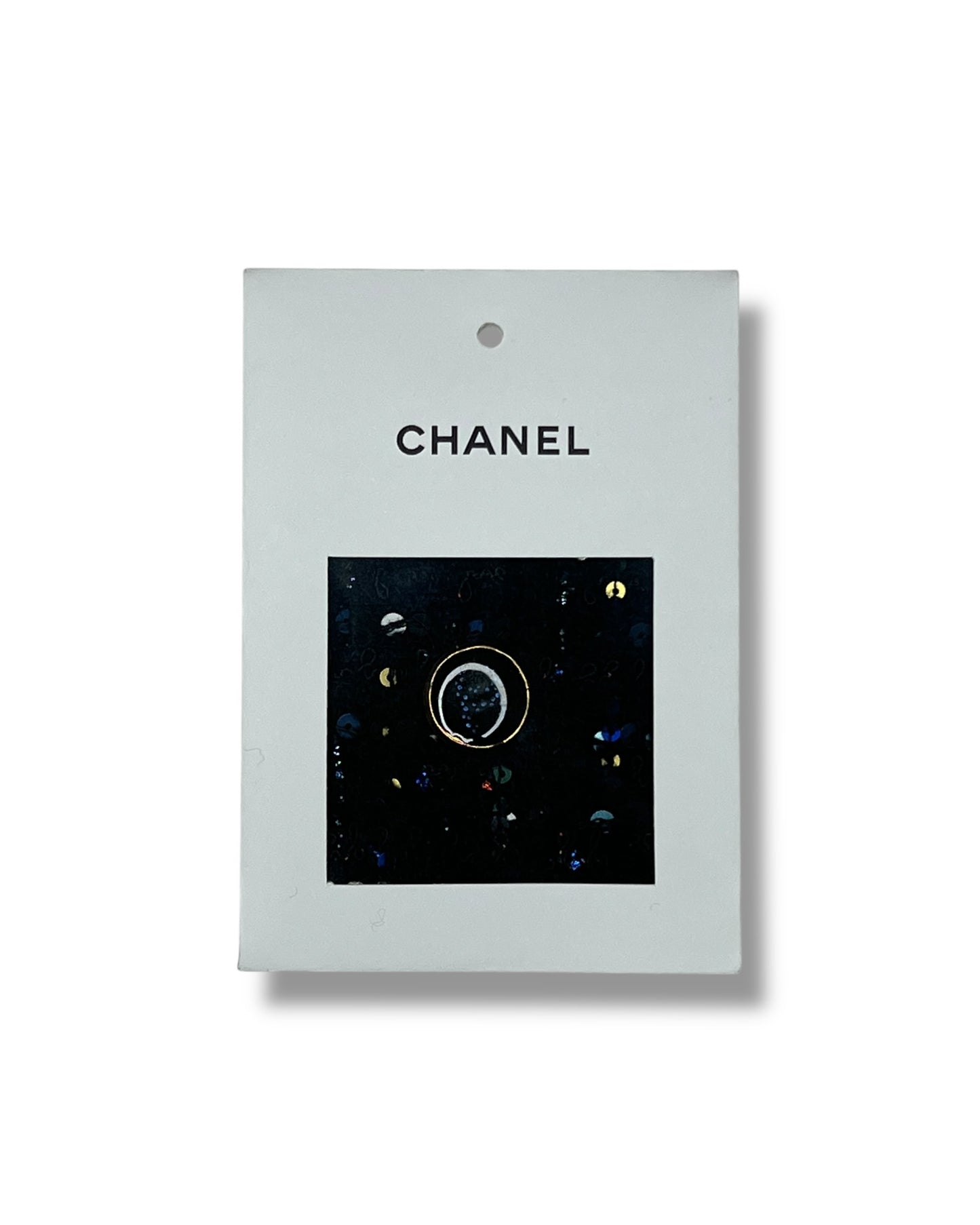 Chanel Tweed Jacket – Navy with Multicolour Sequin Detailing - The Luxury Savvy