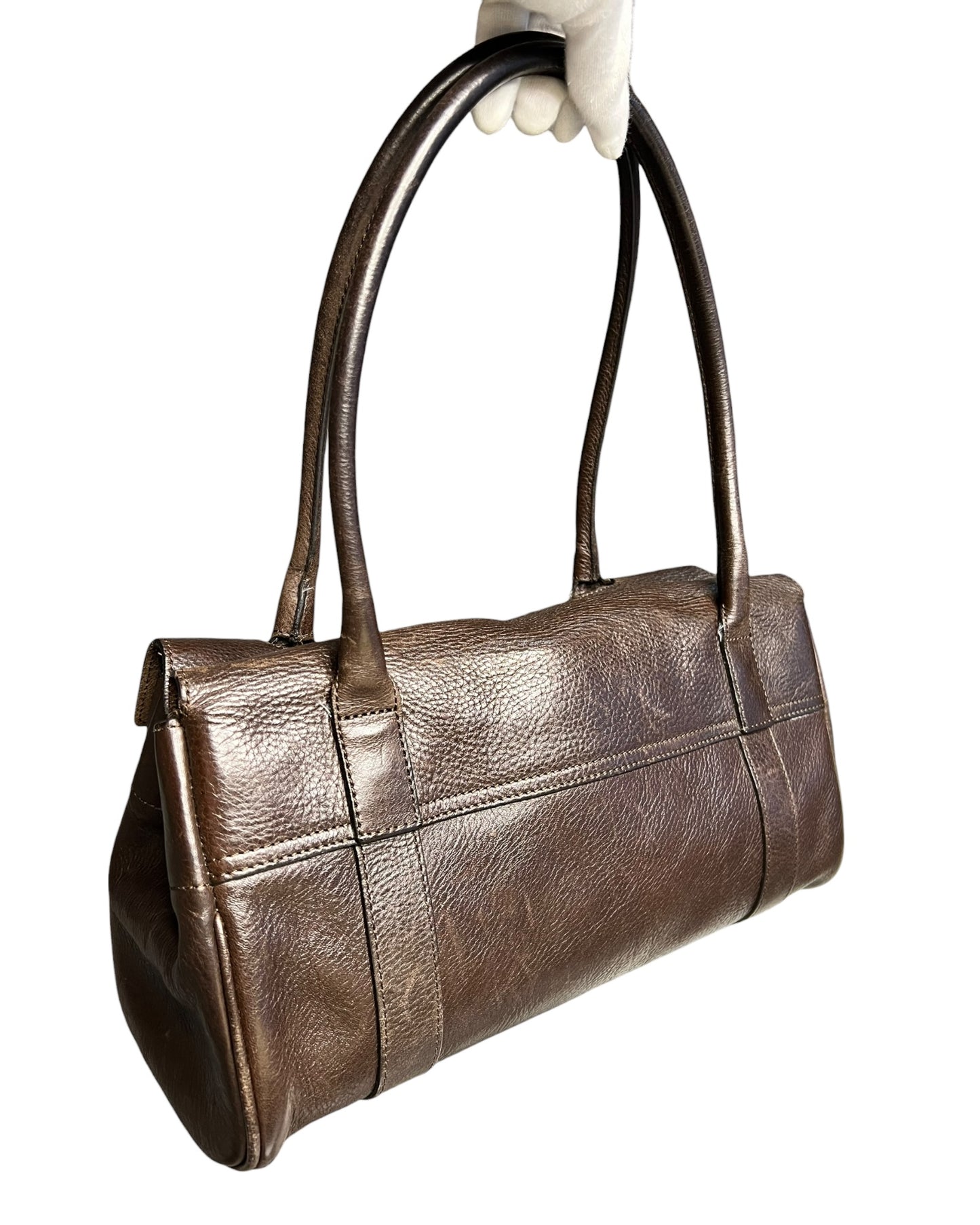Pre-Loved Mulberry Bayswater - East West - Brown Leather Bag - The Luxury Savvy