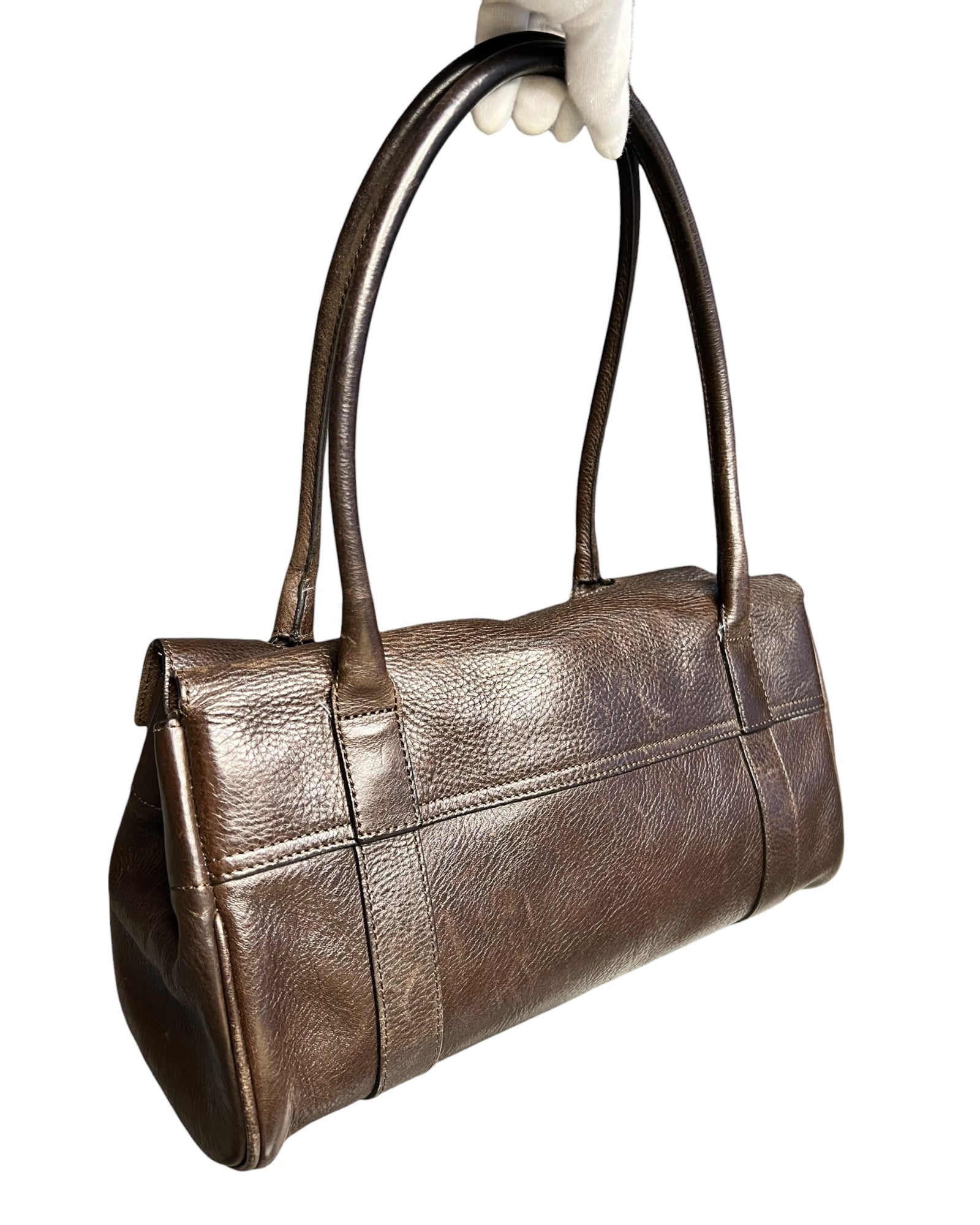Pre-Loved Mulberry Bayswater - East West - Brown Leather Bag - The Luxury Savvy