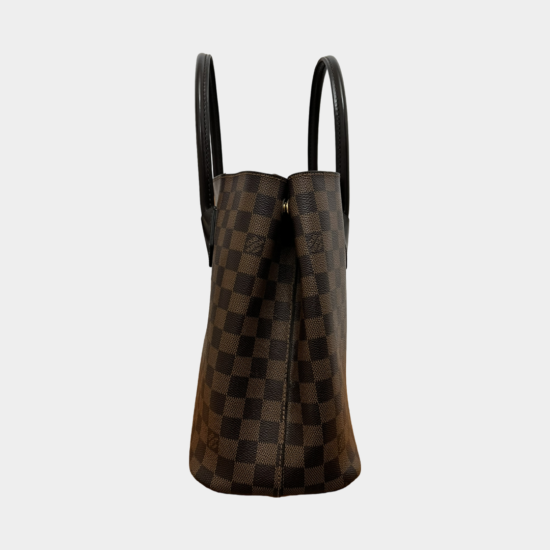 LOUIS VUITTON KENSINGTON DAMIER EBENE TOTE - The Luxury Savvy