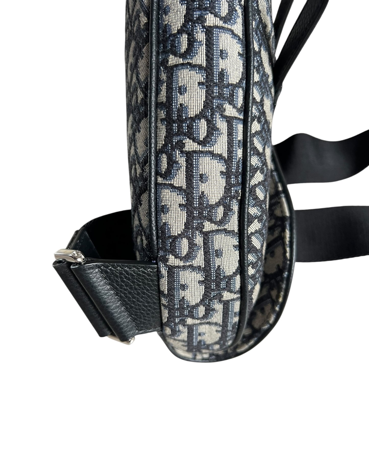 Christian Dior Saddle Bag – Beige & Black Dior Oblique Jacquard Crossbody Bag
