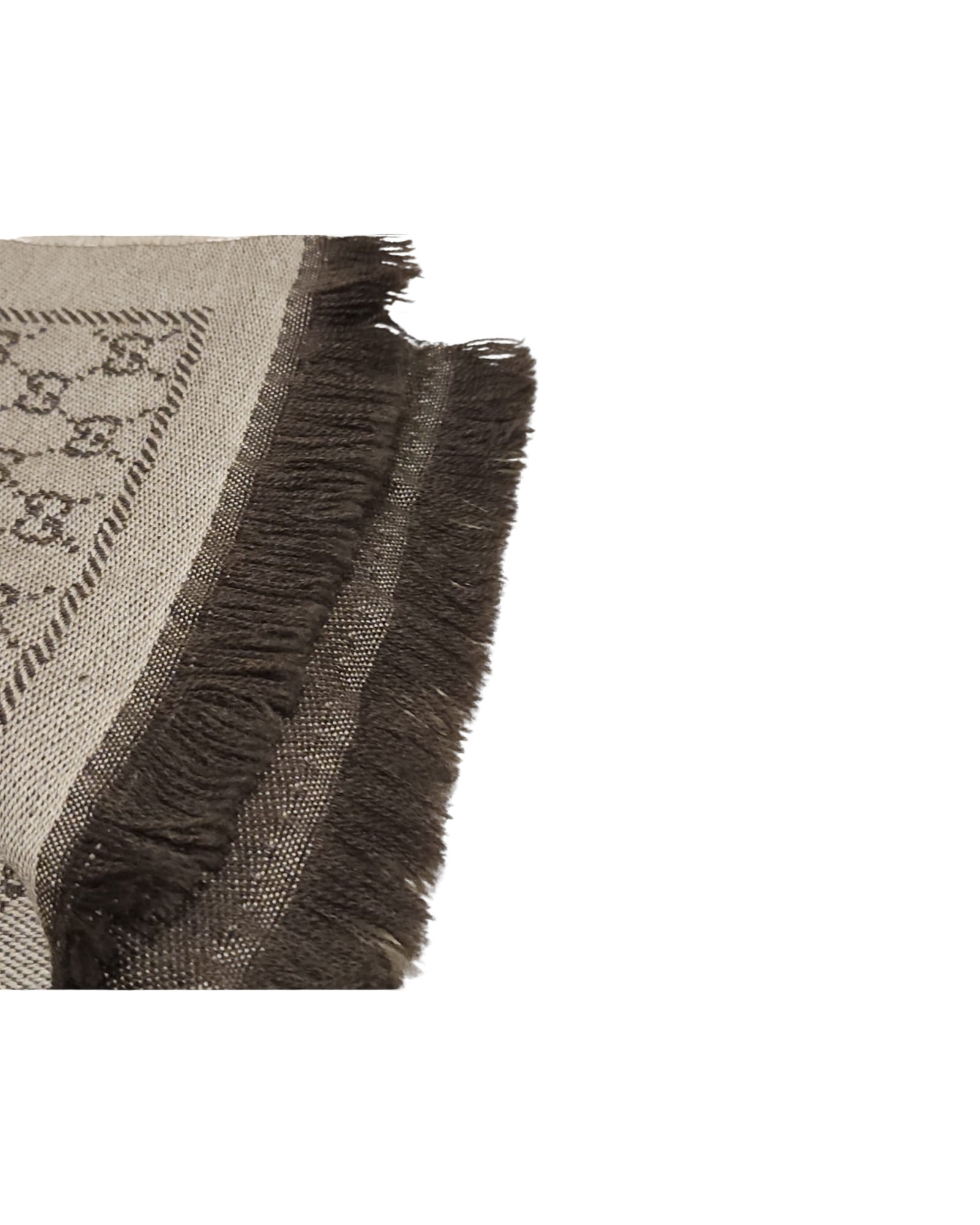 Gucci GG Monogram Scarf | Brown & Beige - The Luxury Savvy