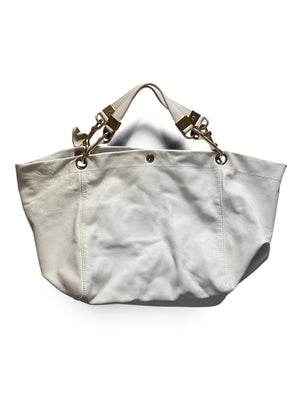 Jimmy Choo Large Tote Bag | White | Leather