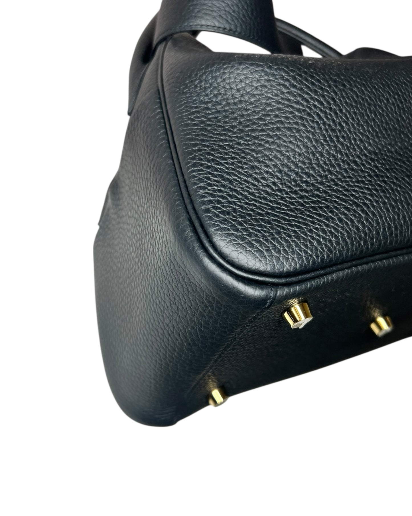 Hermès Lindy 26 – Black Clemence Leather with Gold Hardware (K Stamp 2025)