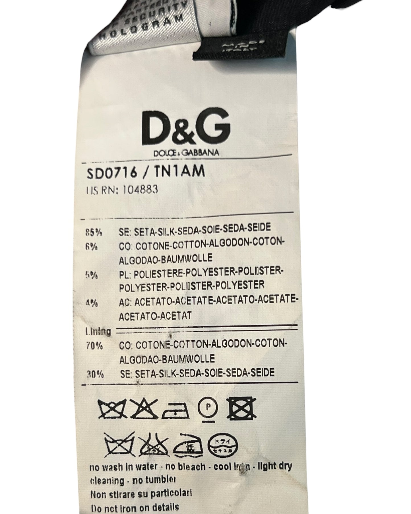 Dolce & Gabbana Black Pleated Silk Blend Dress with Sequin Collar Size IT 44