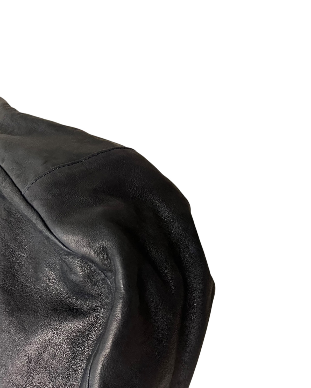 Jimmy Choo Navy Leather Hobo Shoulder Bag