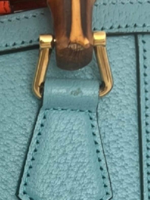 Gucci Diana Mini Tote Bag – Blue Leather