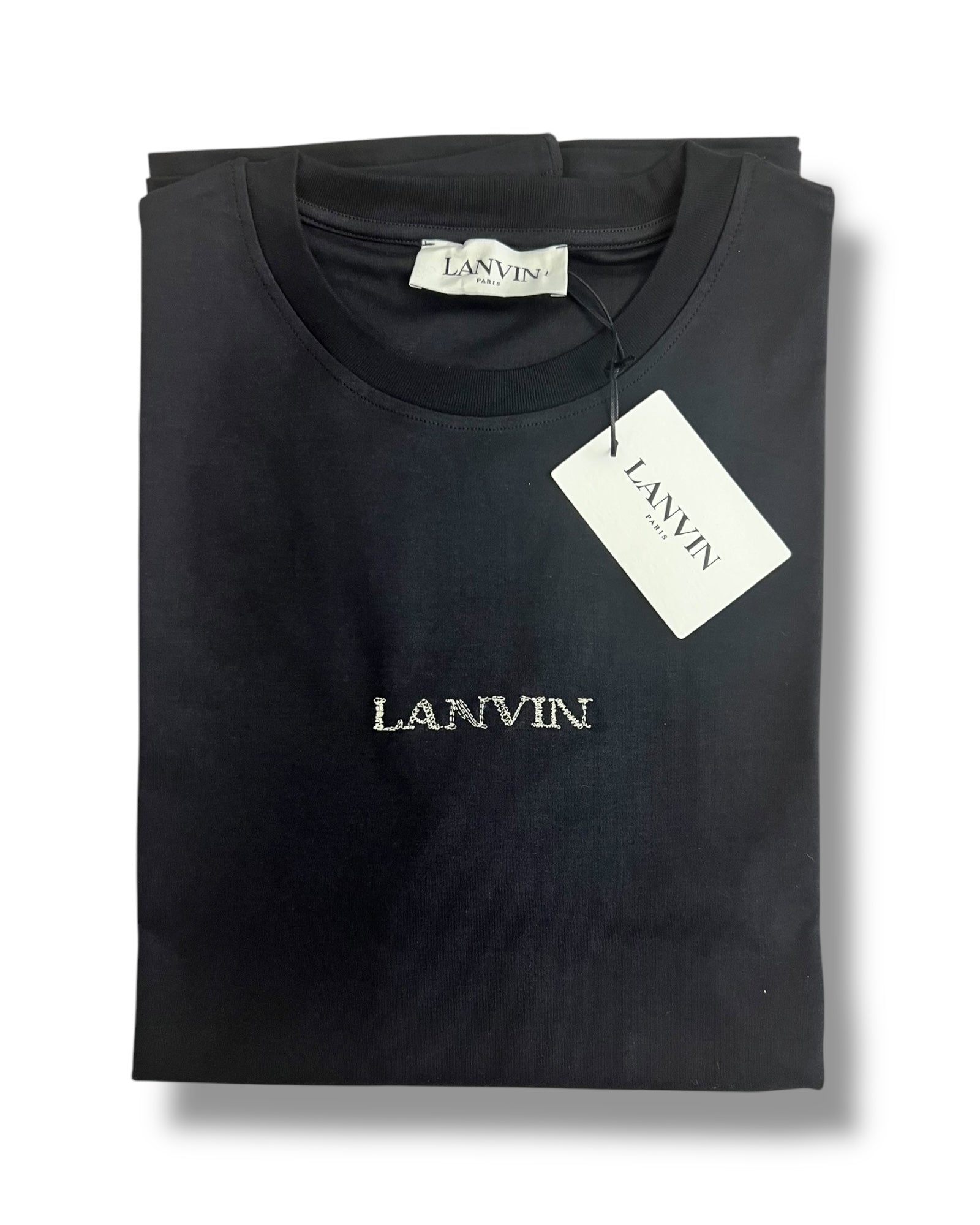 Lanvin Men’s Logo T-Shirt in Black - The Luxury Savvy