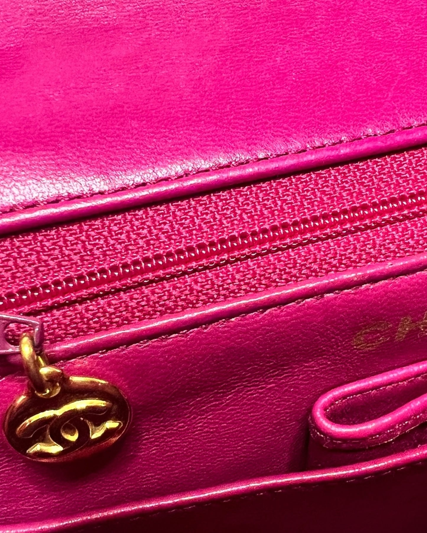 Chanel Vintage Classic Mini Square Flap Bag – Purple Lambskin with 24k Gold - Plated Hardware