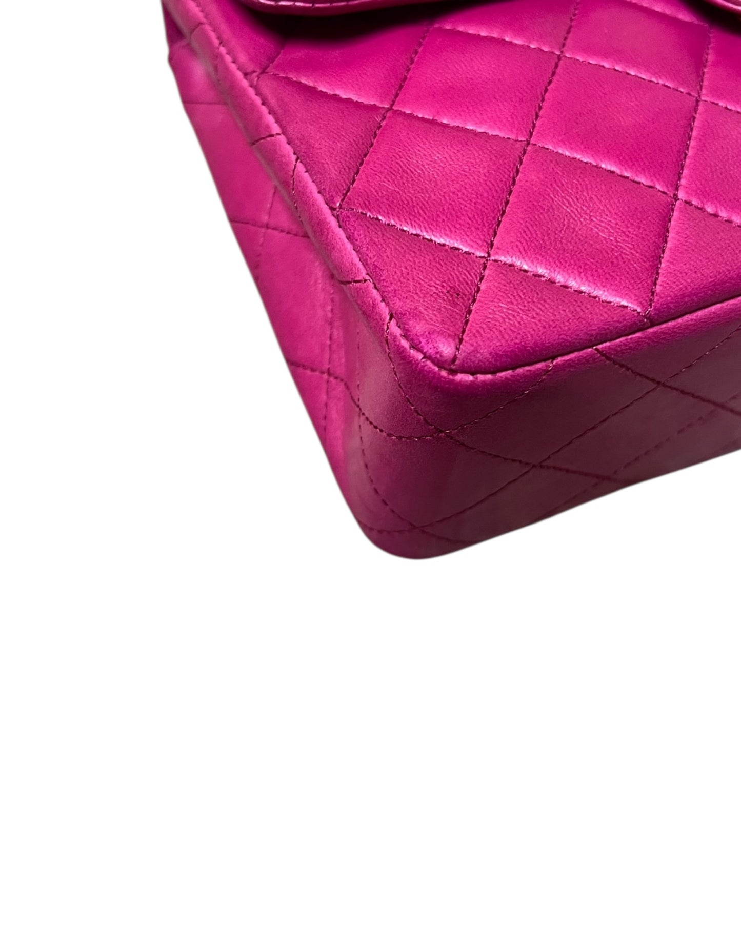 Chanel Vintage Classic Mini Square Flap Bag – Purple Lambskin with 24k Gold - Plated Hardware