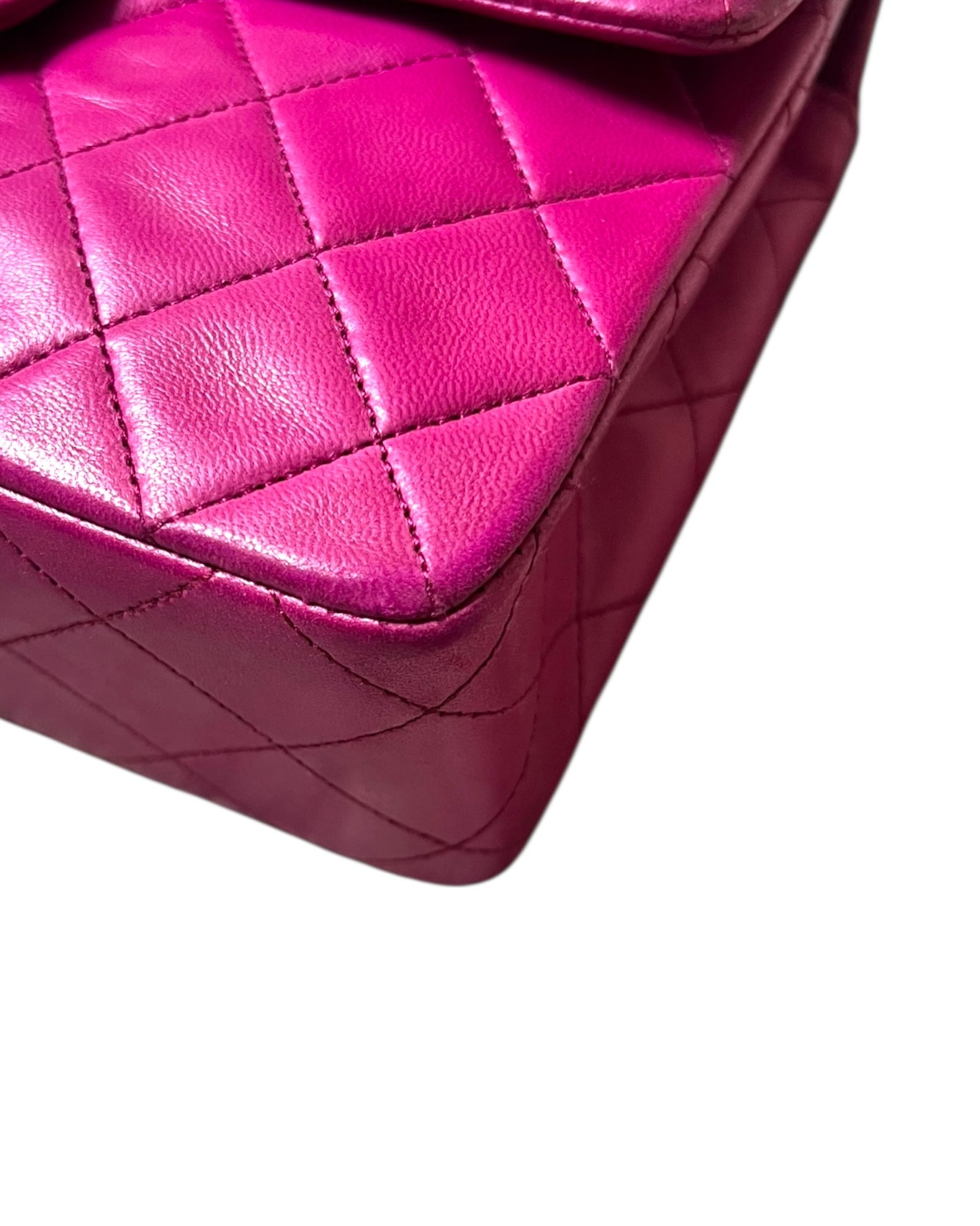Chanel Vintage Classic Mini Square Flap Bag – Purple Lambskin with 24k Gold - Plated Hardware