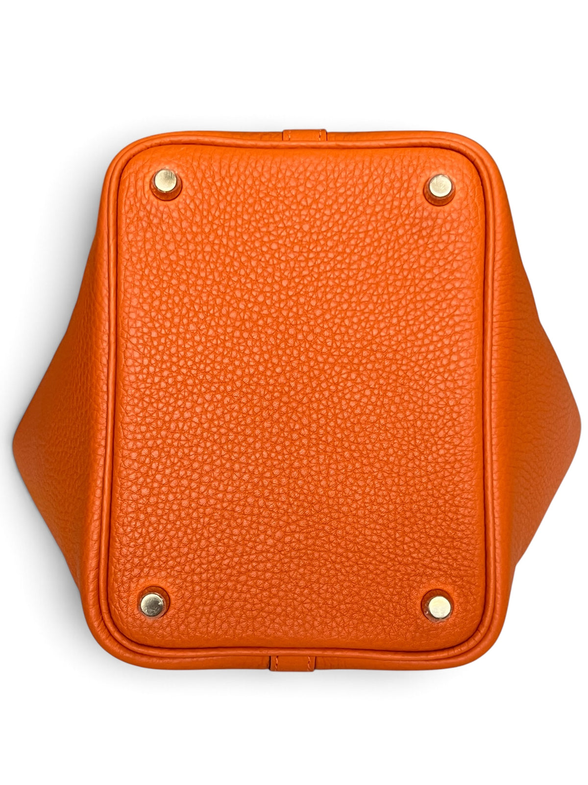 Hermès Picotin 18 Orange H Taurillon Clemence Gold Hardware