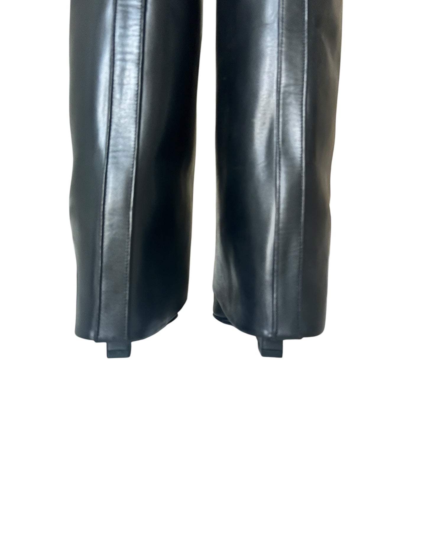 Givenchy Shark Lock Knee High Boots Black Leather | Size EU 36