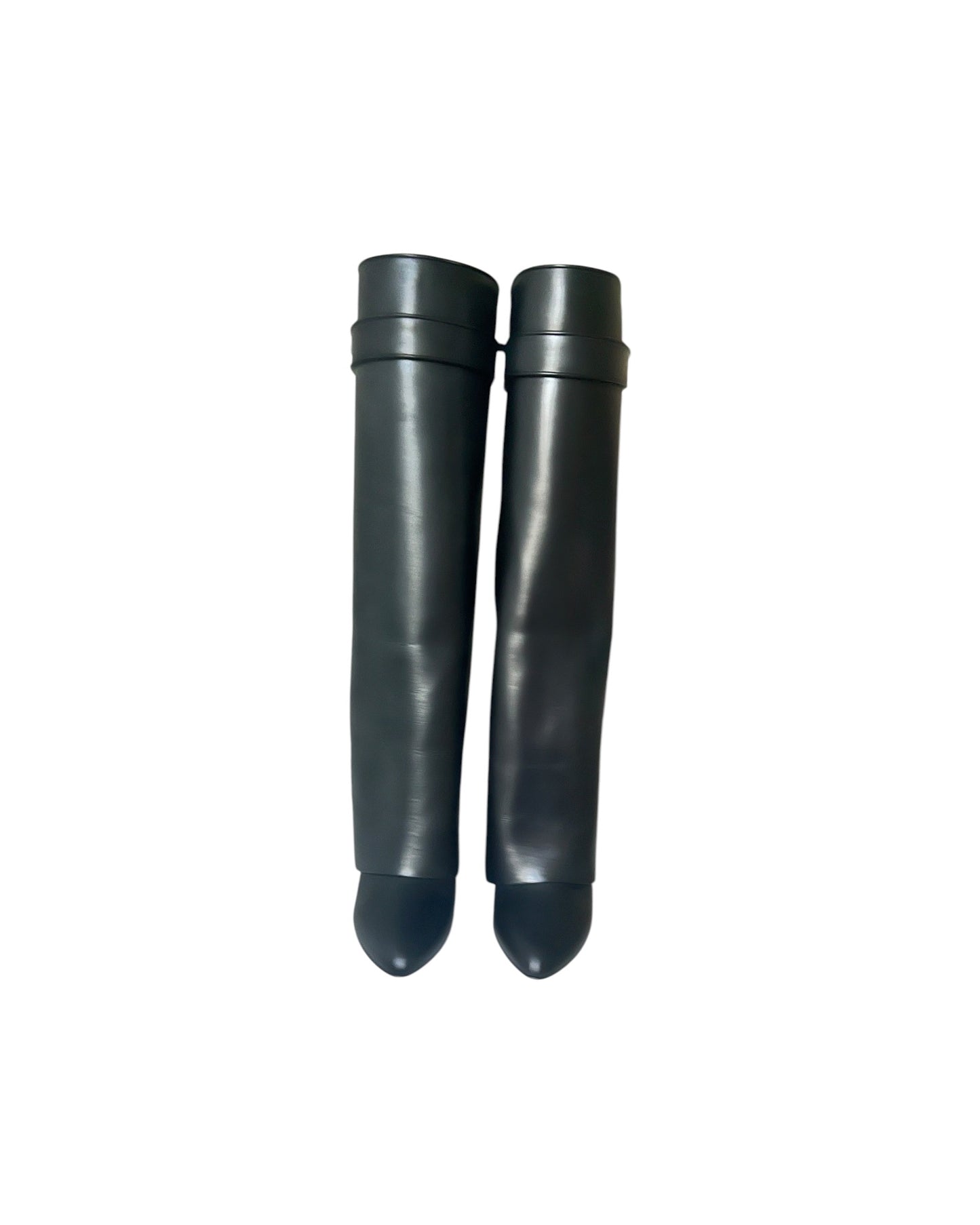 Givenchy Shark Lock Knee High Boots Black Leather | Size EU 36