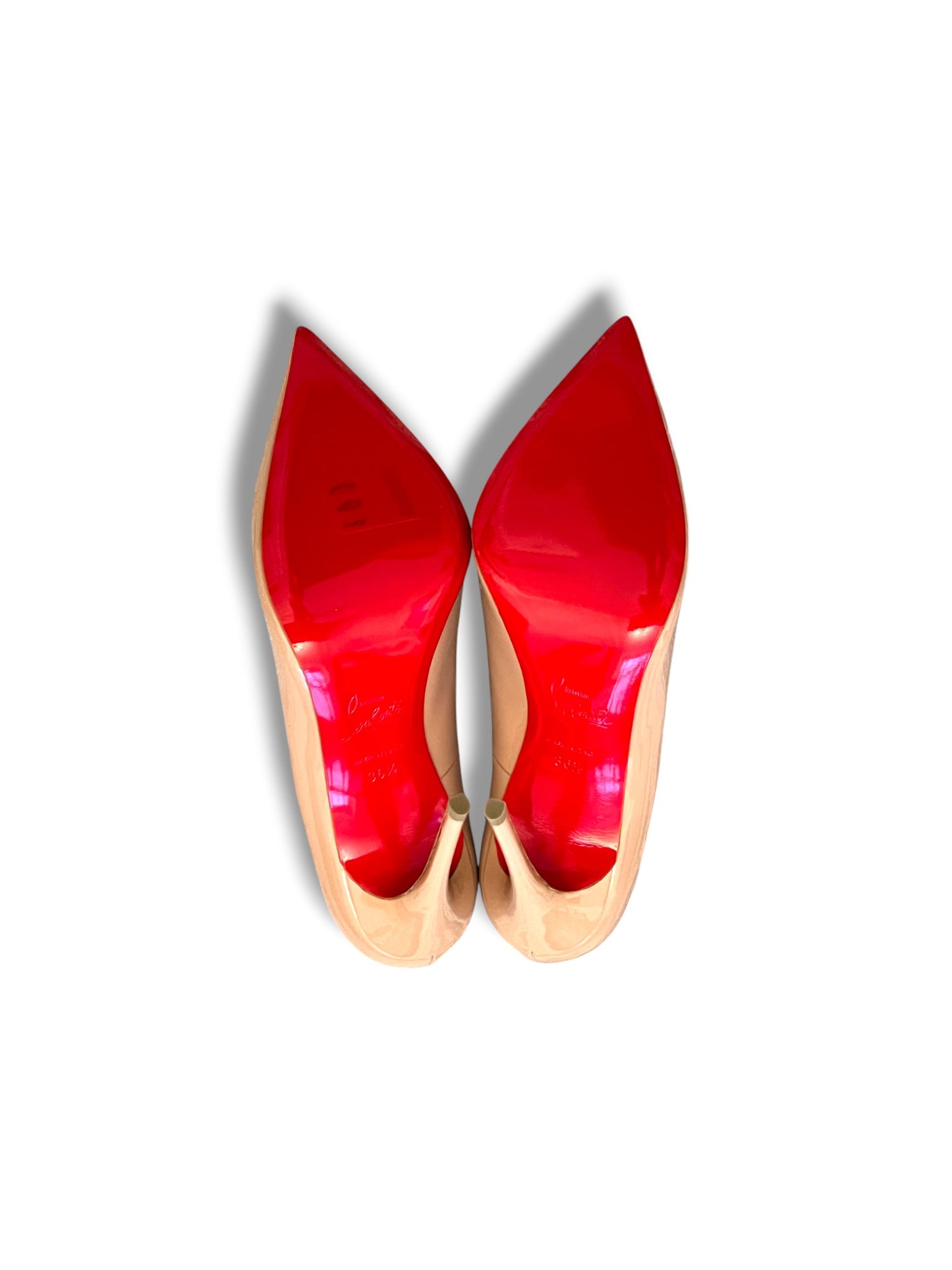 Christian Louboutin So Kate 120 Patent Pumps Nude | Size EU 36.5