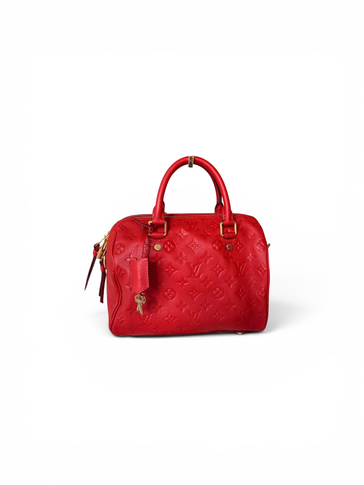 Louis Vuitton Empreinte Speedy Bandoulière 25 Cherry Red