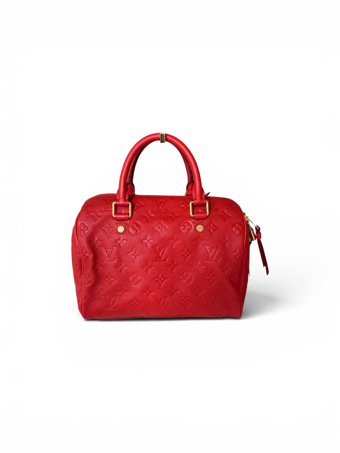 Louis Vuitton Empreinte Speedy Bandoulière 25 Cherry Red