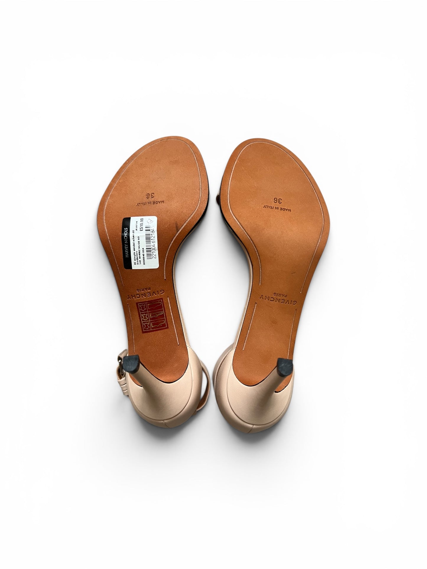 Givenchy Simple Nude Leather Sandals | Size EU 36