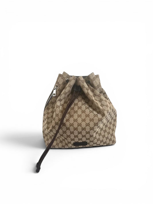 Gucci GG Supreme Drawstring Backpack