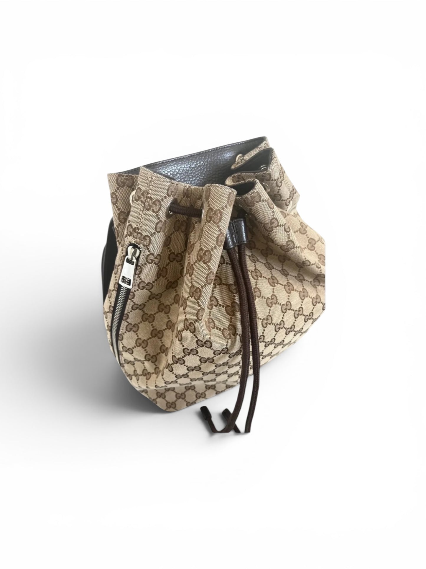 Gucci GG Supreme Drawstring Backpack