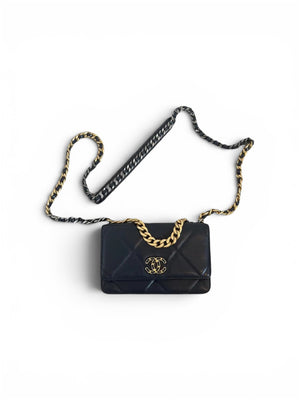 Chanel 19 Wallet On Chain Navy