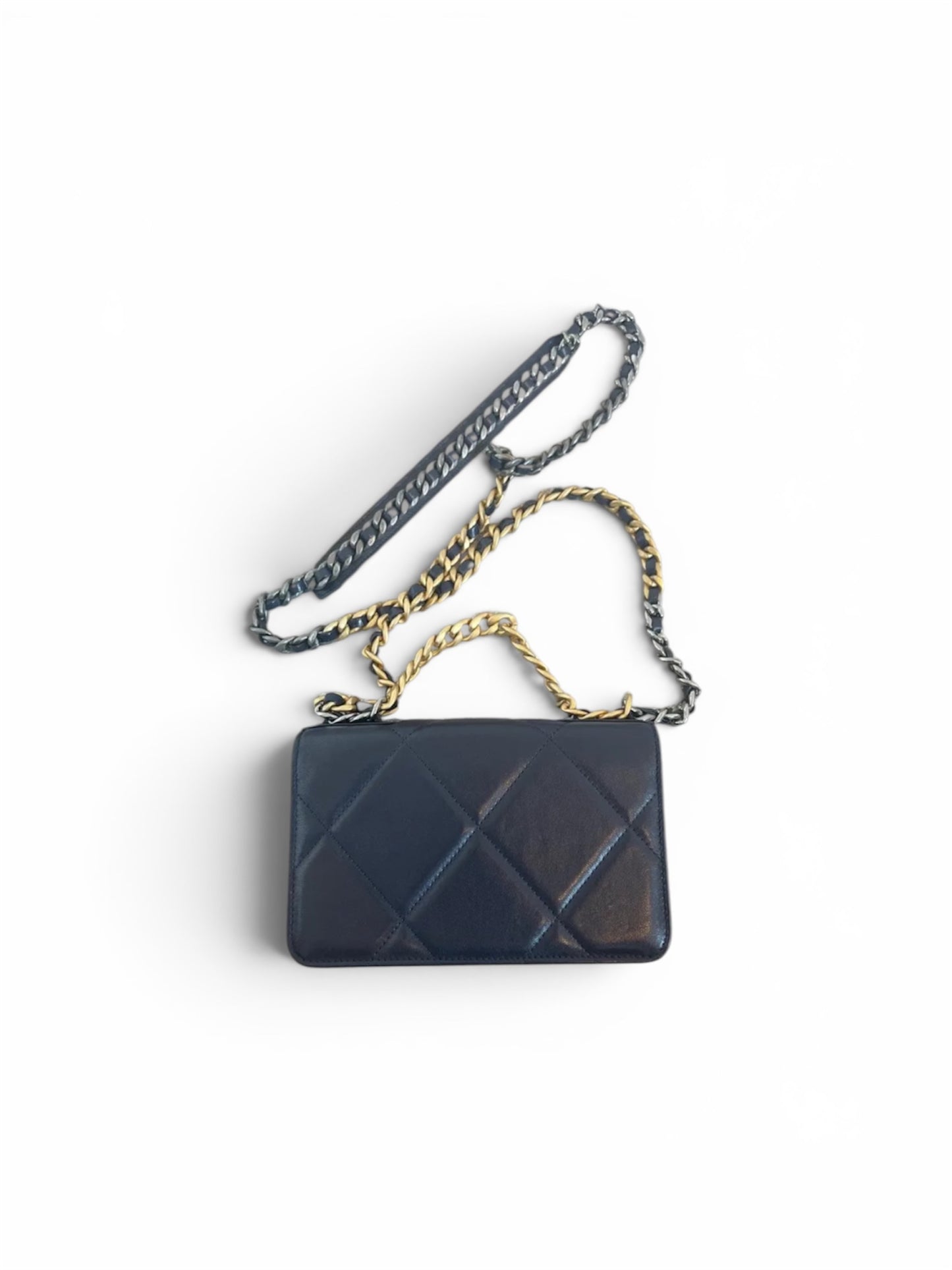 Chanel 19 Wallet On Chain Navy
