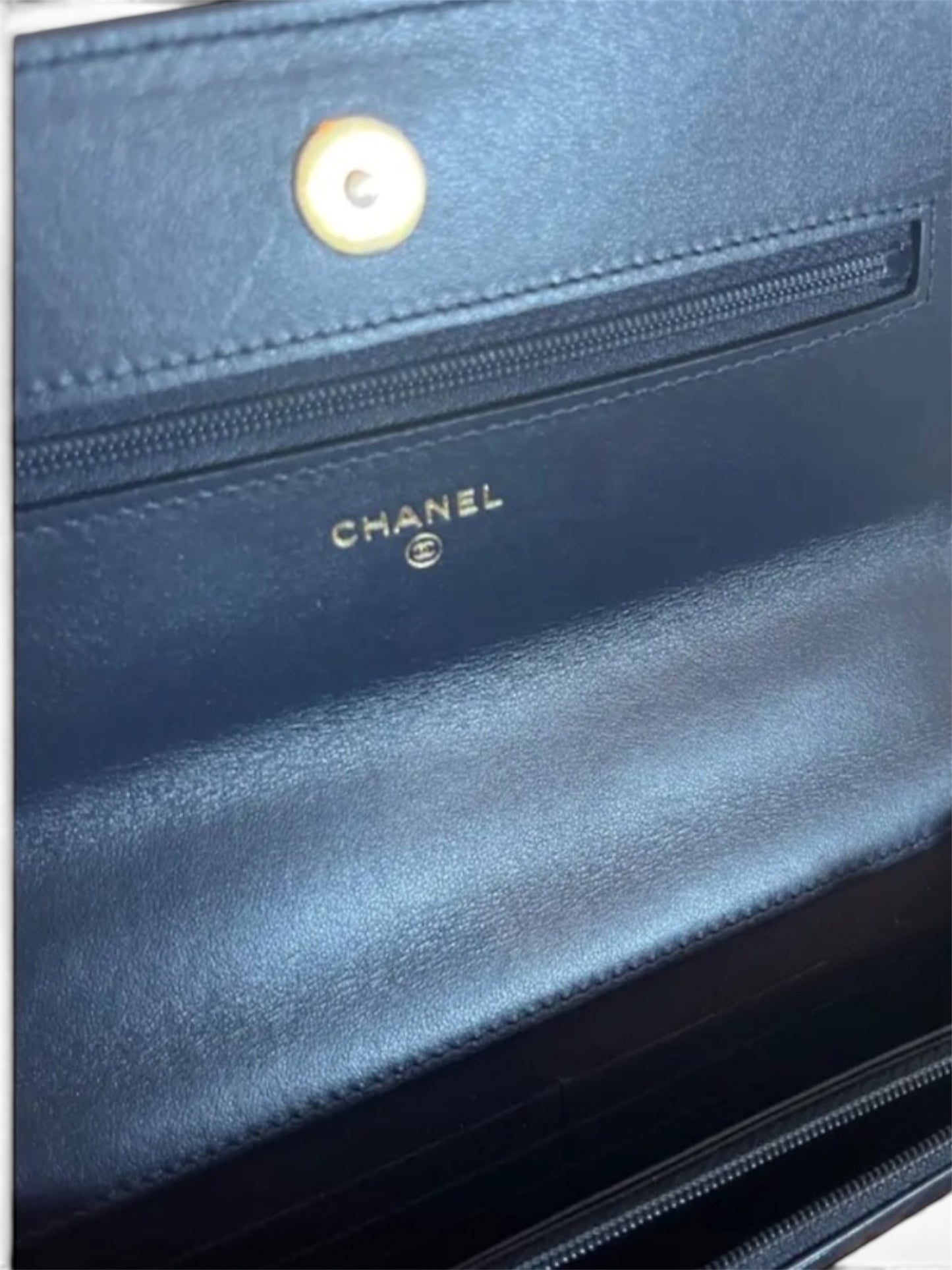 Chanel 19 Wallet On Chain Navy