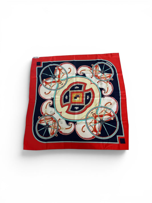 Hermès Carré 90 “Washington’s Carriage” Silk Scarf
