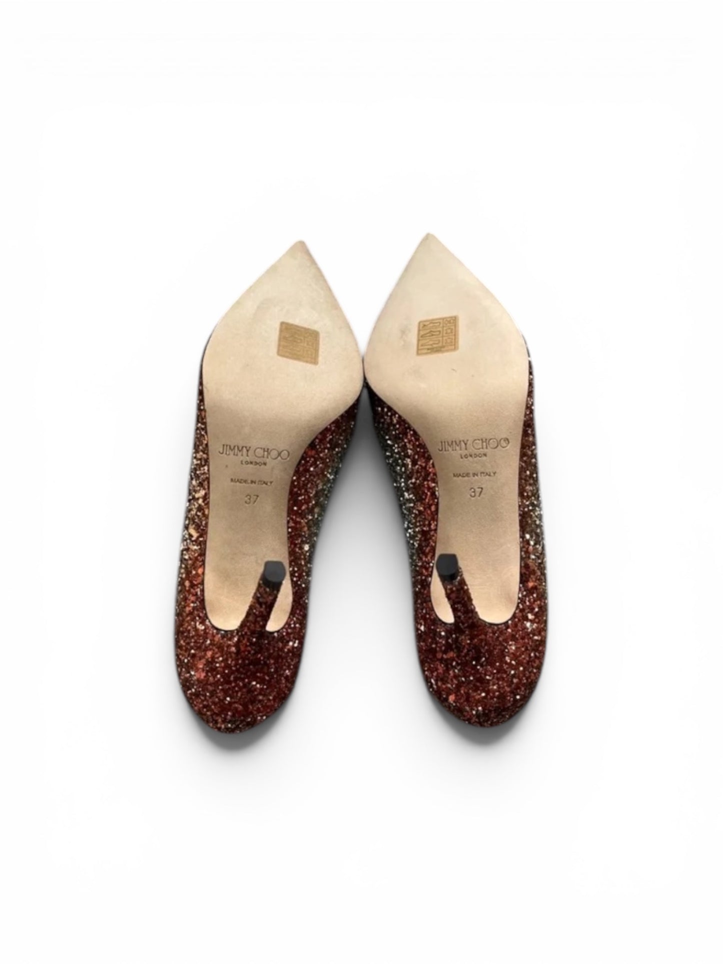 Jimmy Choo Love 85 Glitter Pumps | Size EU 37
