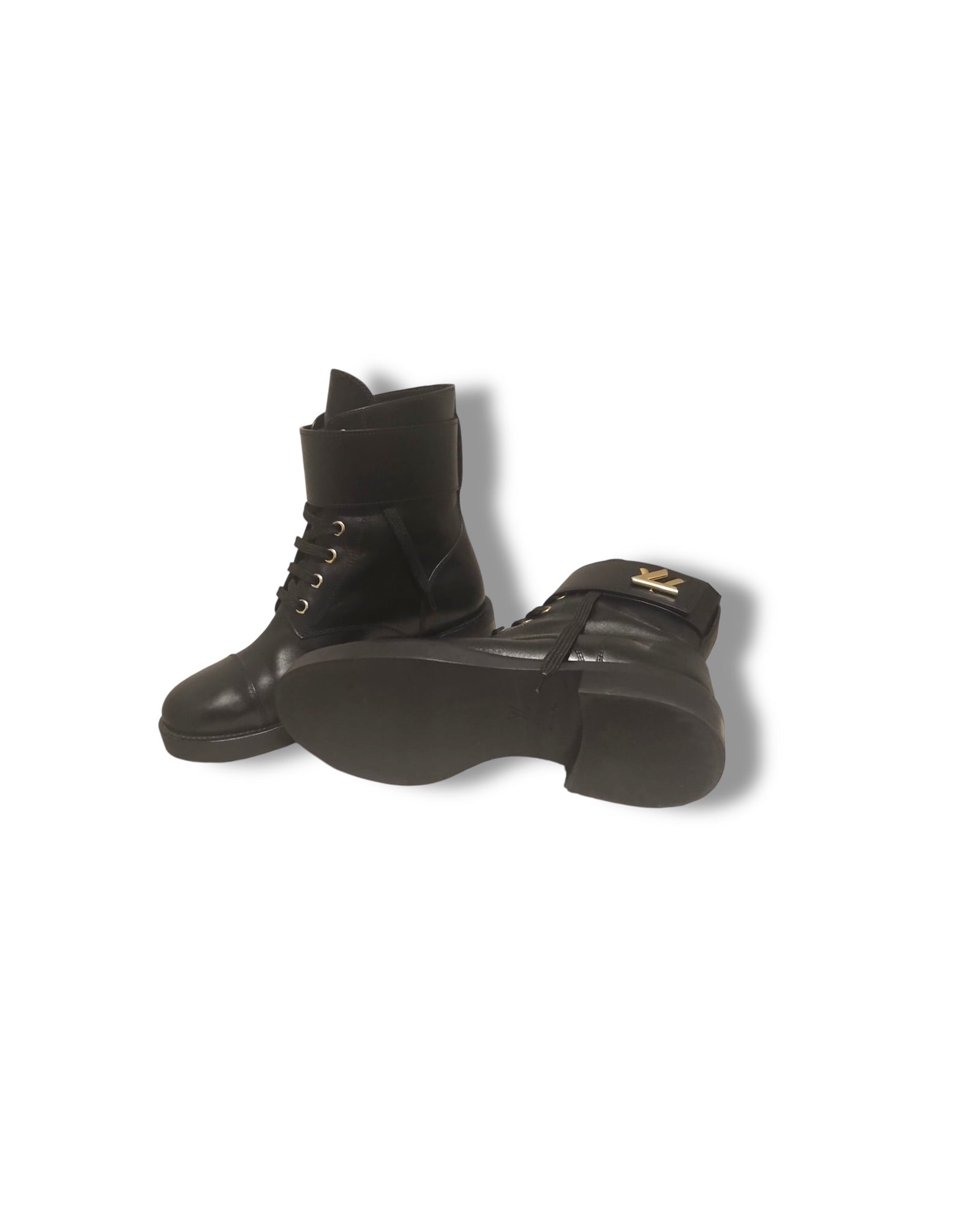 Louis Vuitton Laureate Desert Boots | Black | Size 38 - The Luxury Savvy