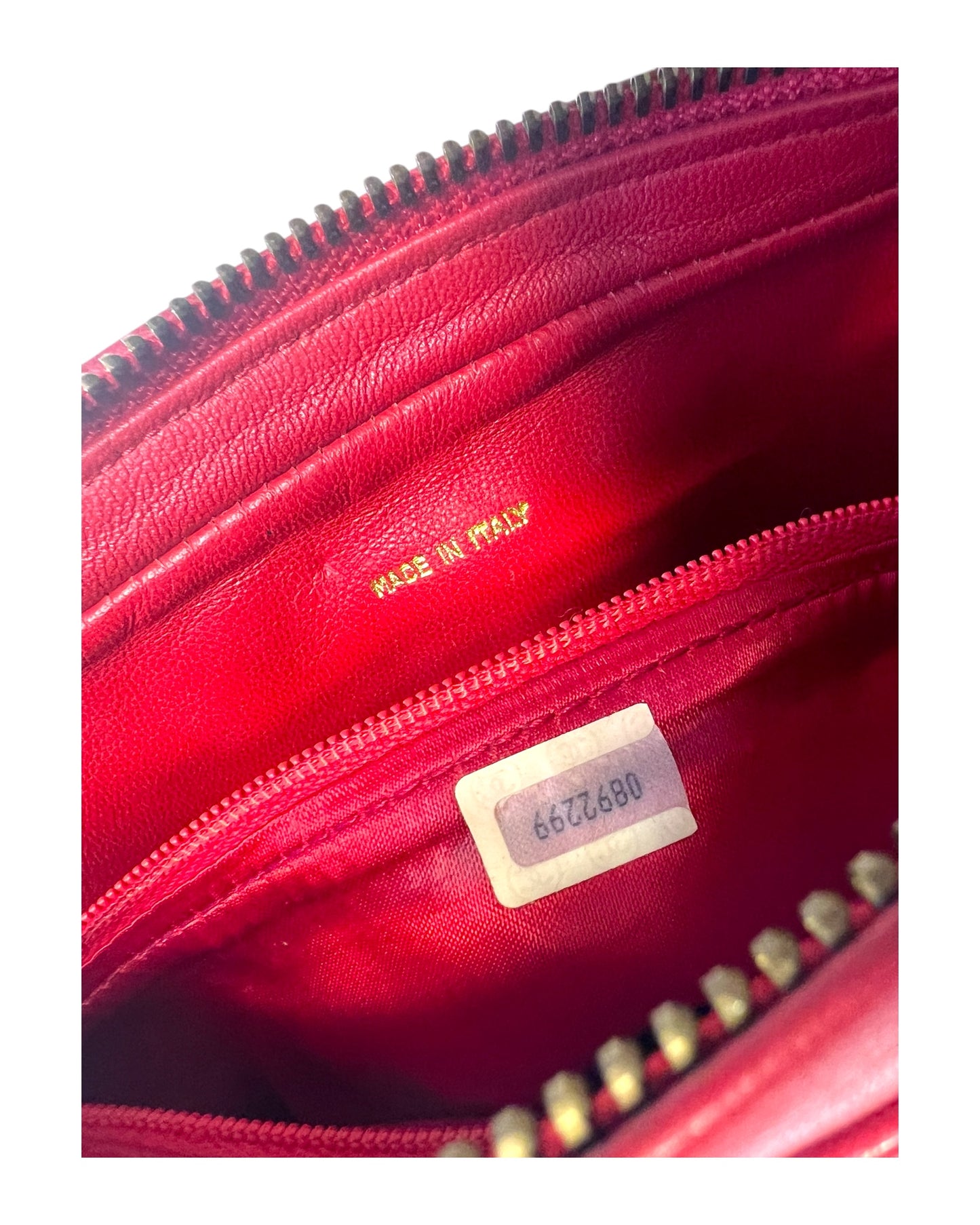 CHANEL Vintage “Camera” Bag with Fringe - Red