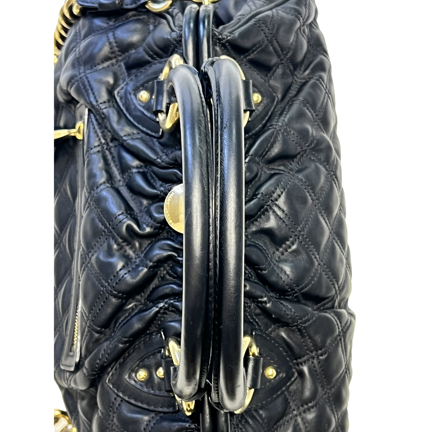 MARC JACOBS QUILTED LEATHER STAM BAG