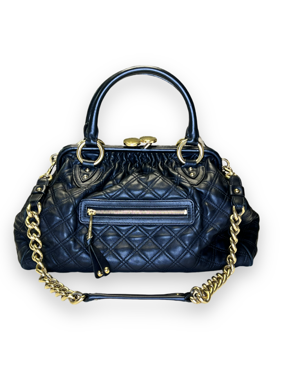 MARC JACOBS QUILTED LEATHER STAM BAG