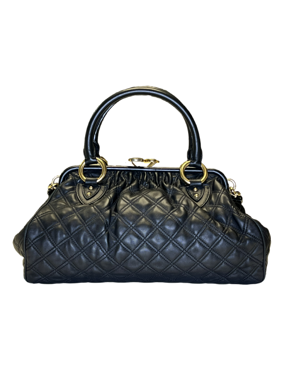 MARC JACOBS QUILTED LEATHER STAM BAG