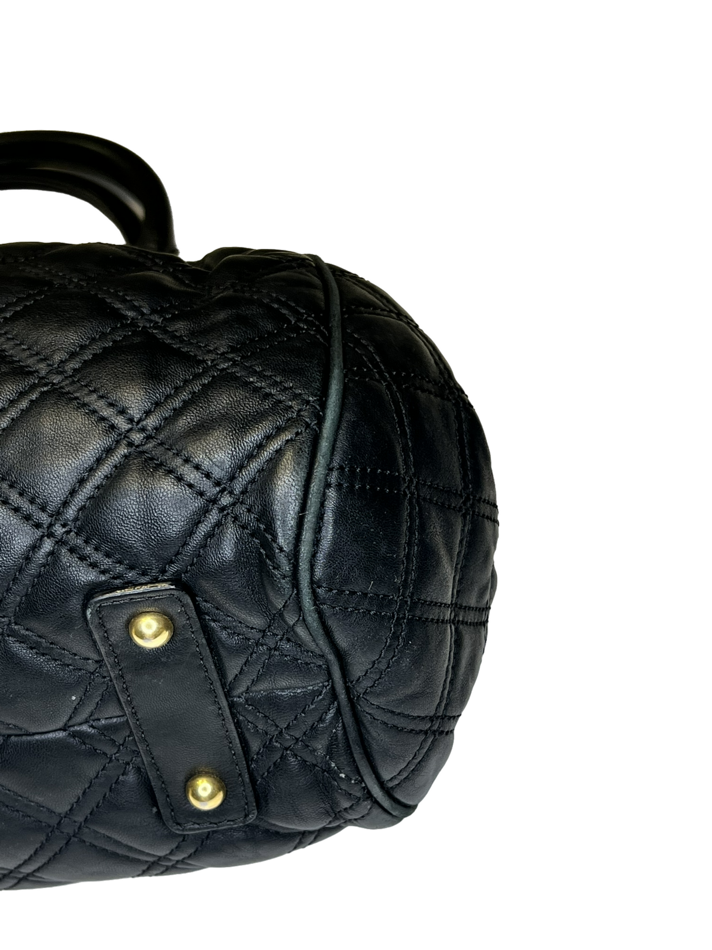 MARC JACOBS QUILTED LEATHER STAM BAG