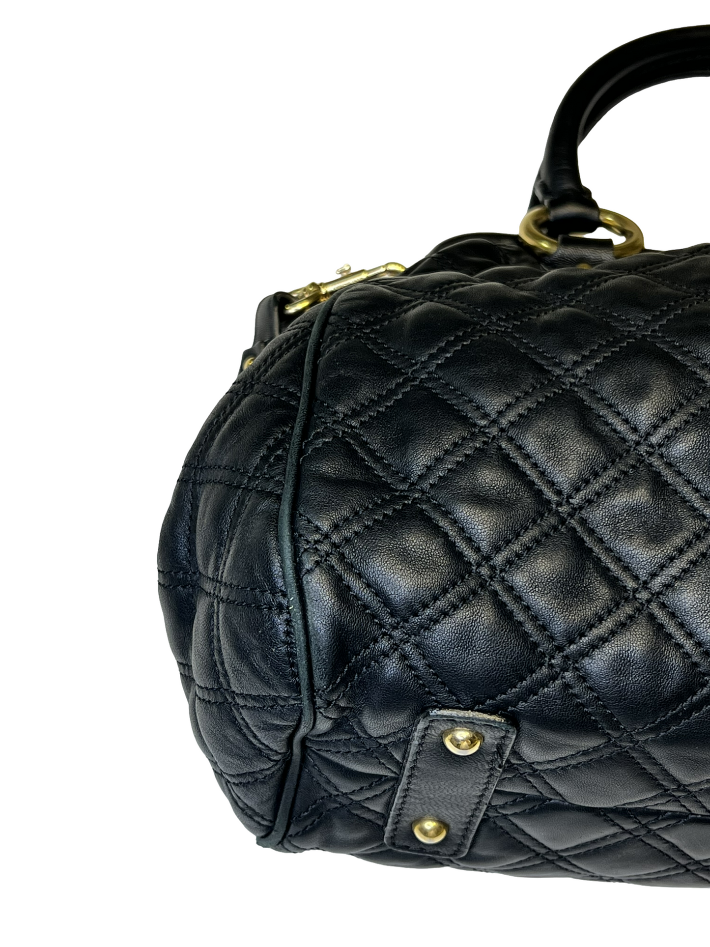 MARC JACOBS QUILTED LEATHER STAM BAG