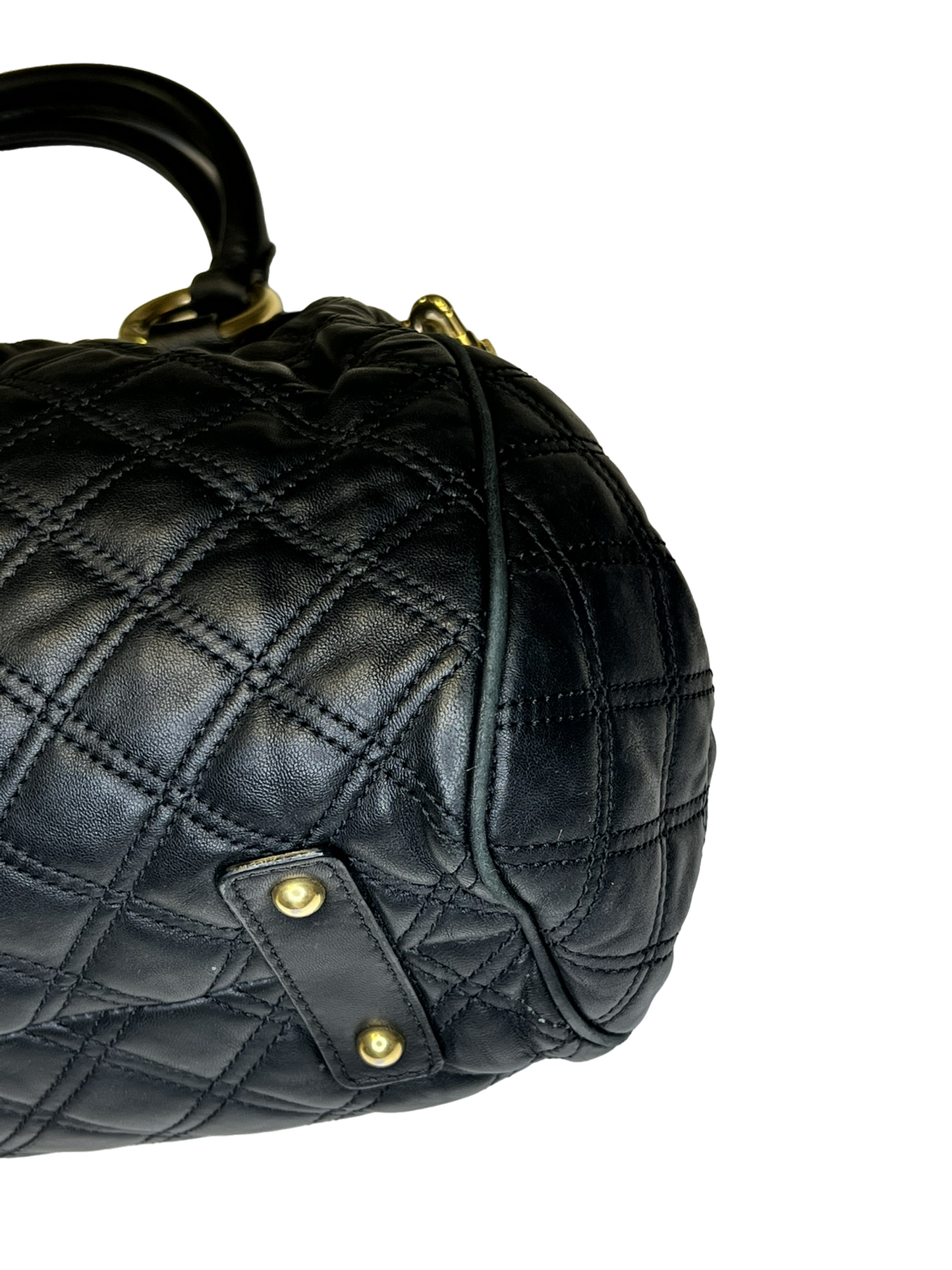 MARC JACOBS QUILTED LEATHER STAM BAG