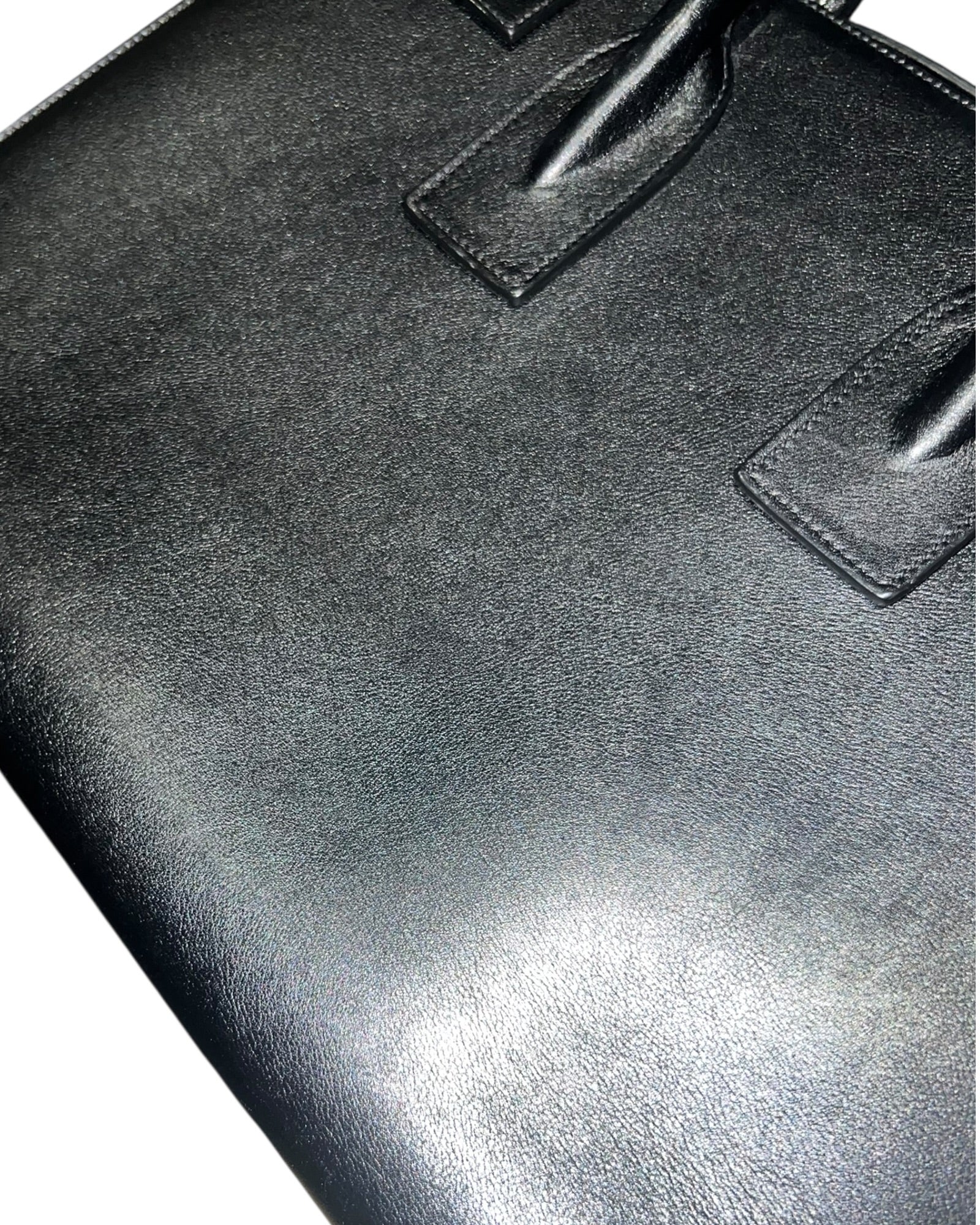 Saint Laurent Medium Sac de Jour | Black Smooth Leather | Gold Hardware - The Luxury Savvy