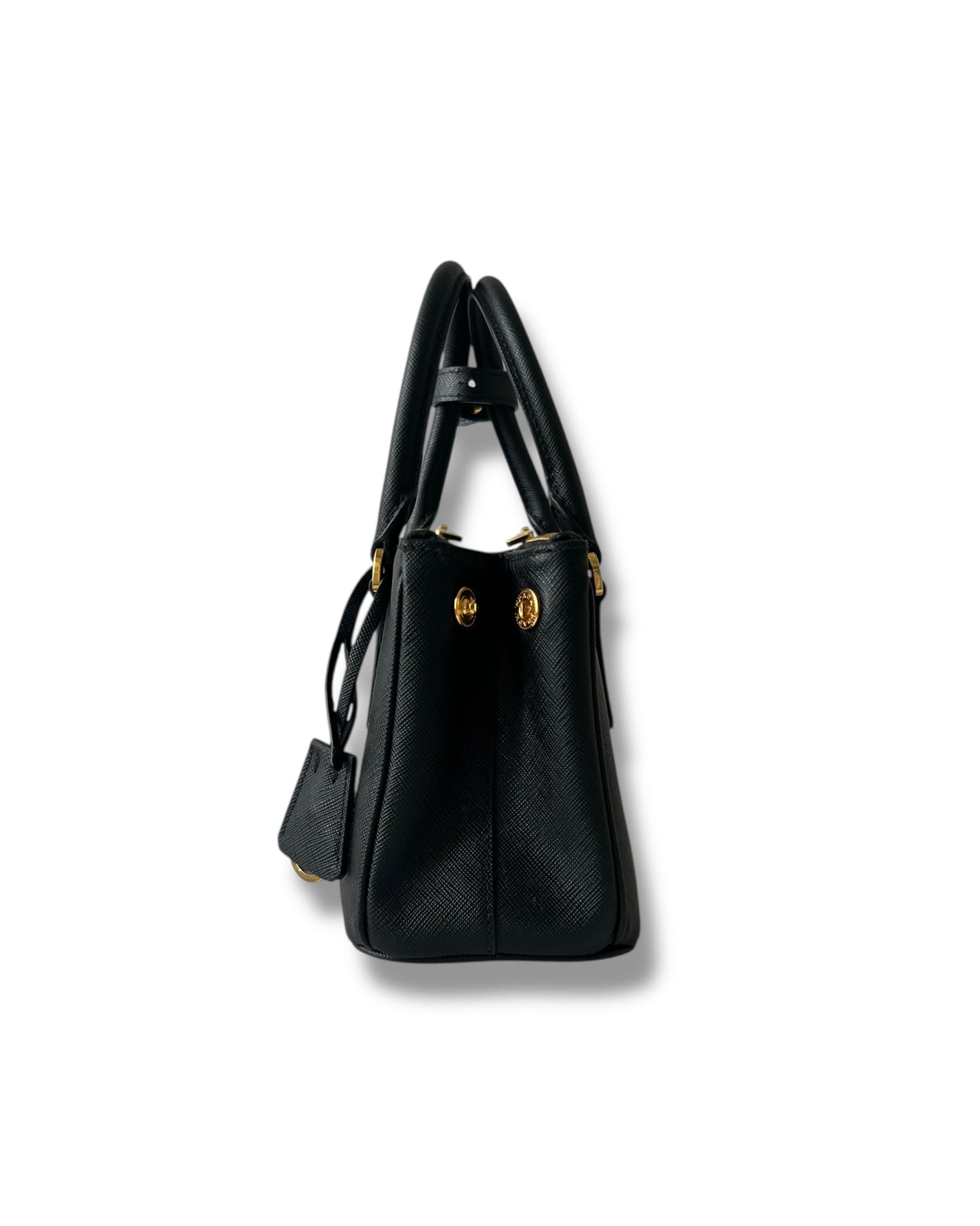Prada Galleria Mini Bag in Black Saffiano Leather – Pristine Condition - Full Set