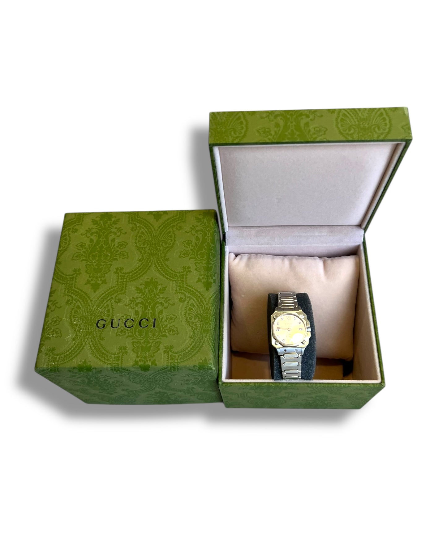 Gucci G-Flat 24mm Quartz Watch YA166501 – Pink Dial