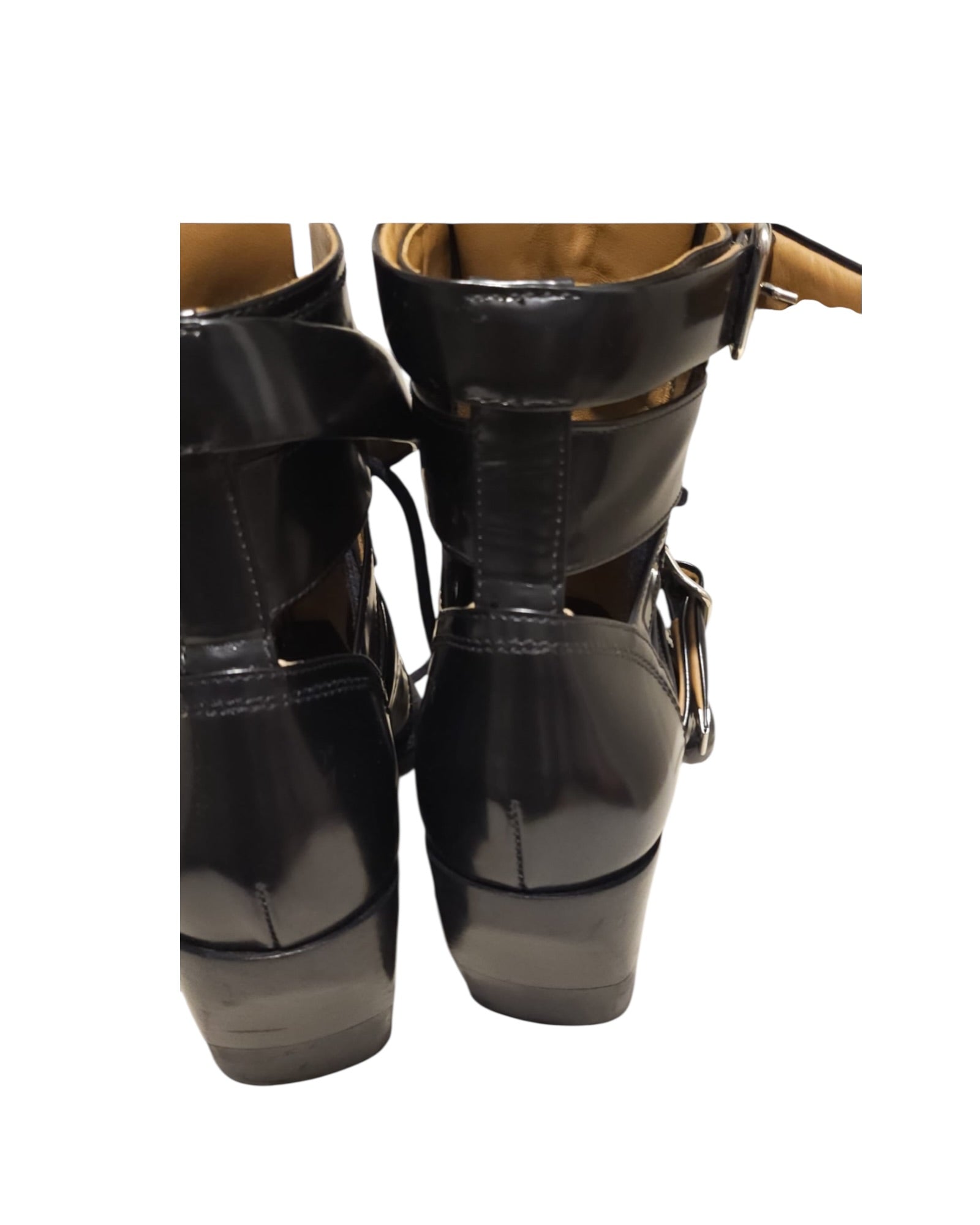 Chloé Black Buckle Ankle Boots – Size 38 - The Luxury Savvy