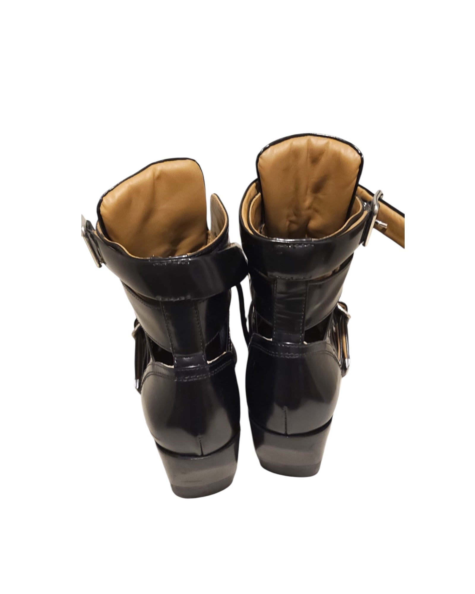 Chloé Black Buckle Ankle Boots – Size 38 - The Luxury Savvy