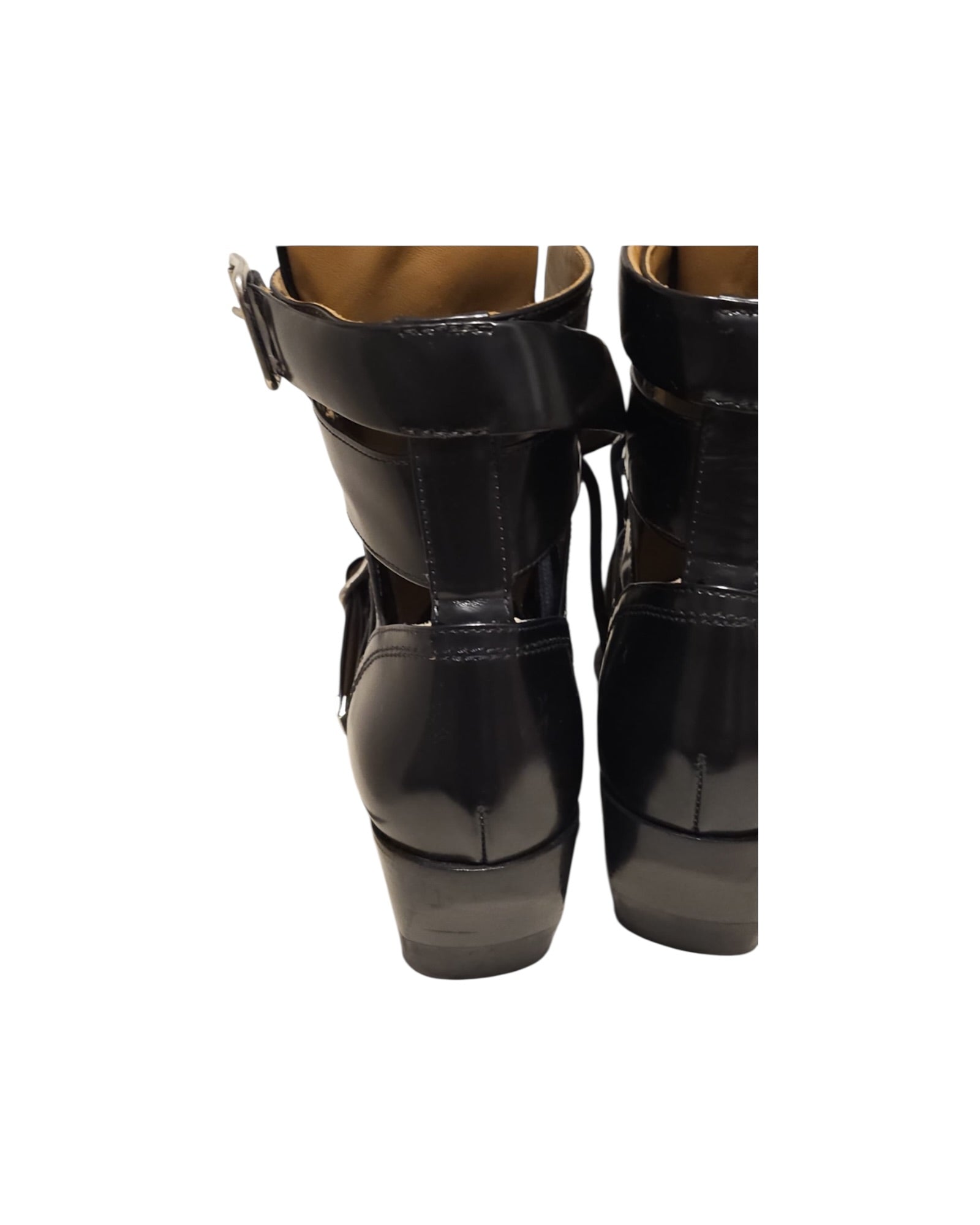 Chloé Black Buckle Ankle Boots – Size 38 - The Luxury Savvy