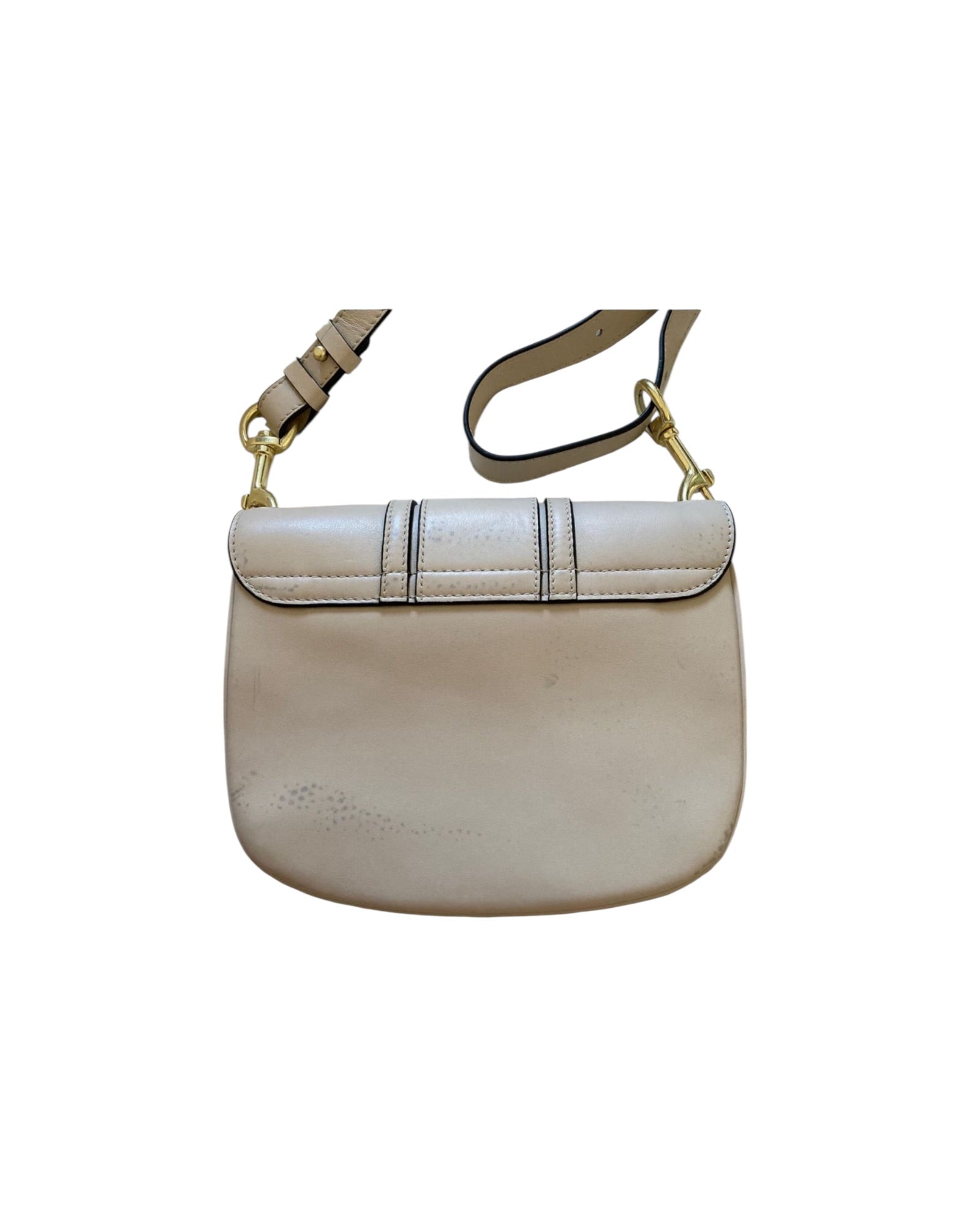 See by Chloé Hana Shoulder Bag – Cement Beige - The Luxury Savvy