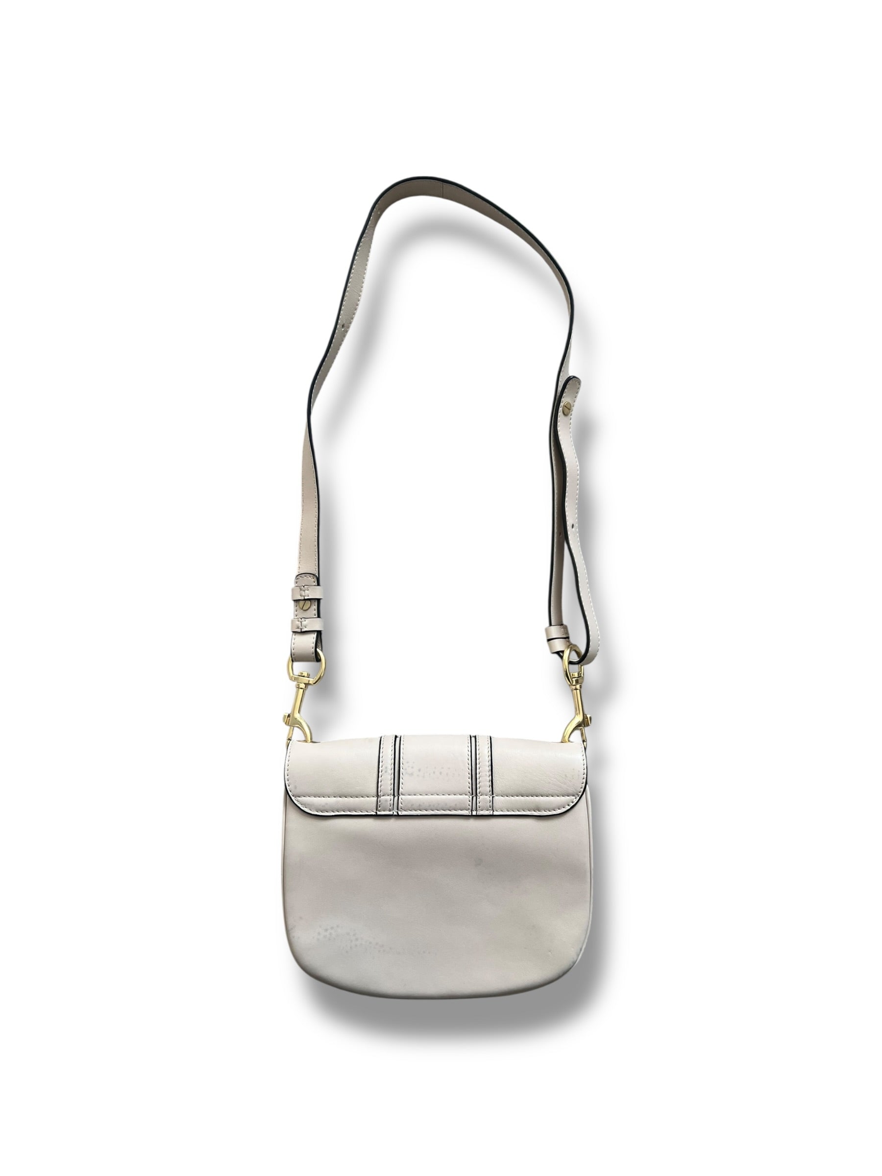 See by Chloé Hana Shoulder Bag – Cement Beige - The Luxury Savvy