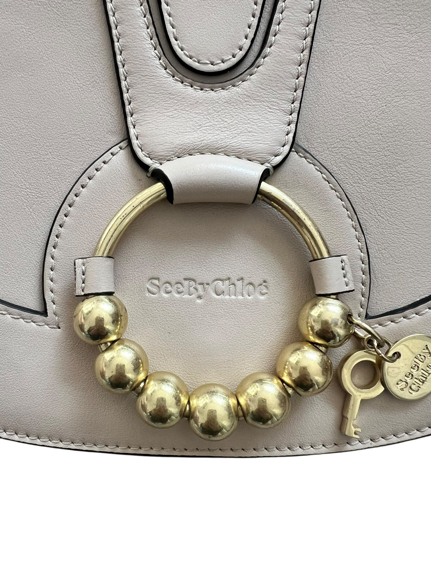 See by Chloé Hana Shoulder Bag – Cement Beige - The Luxury Savvy