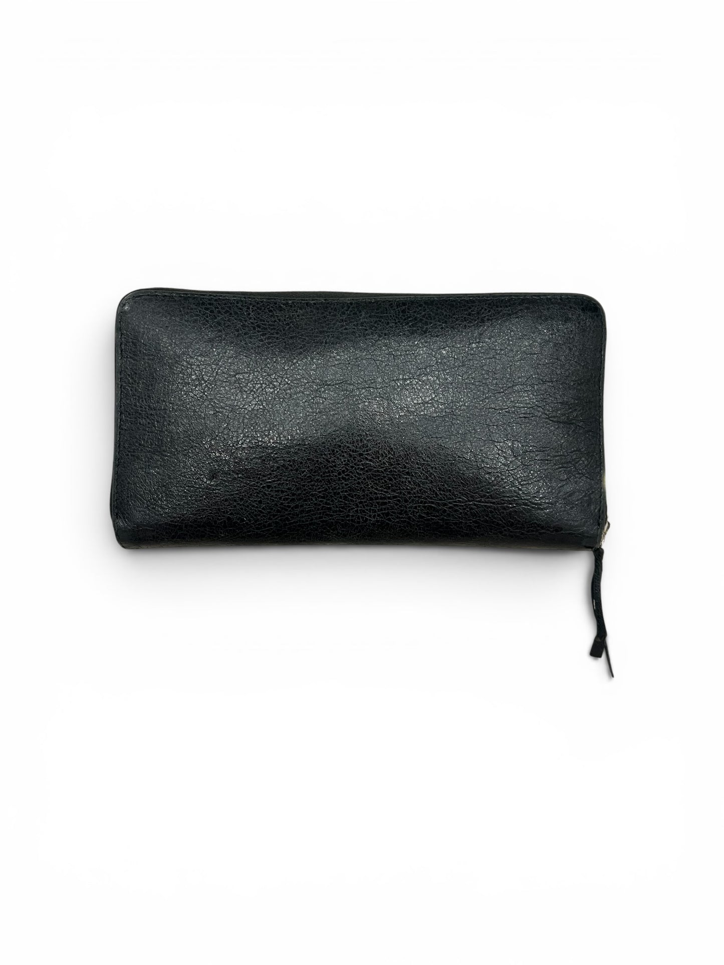 Balenciaga Classic Zip Around Wallet - Black Leather